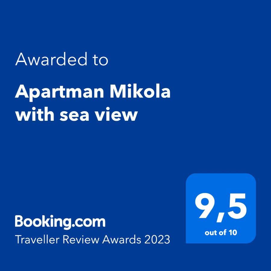 Apartman Mikola with sea view Trogir Bagian luar foto